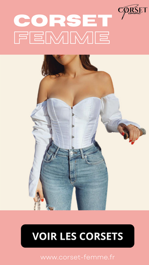 TOP CORSET BUSTIER MANCHE LONGUE DIANA