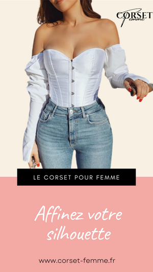 TOP CORSET BUSTIER MANCHE LONGUE DIANA