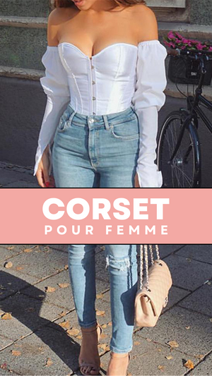 TOP CORSET BUSTIER MANCHE LONGUE DIANA