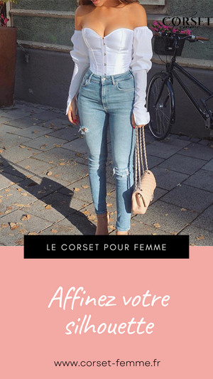 TOP CORSET BUSTIER MANCHE LONGUE DIANA