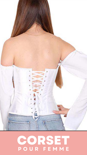 TOP CORSET BUSTIER MANCHE LONGUE DIANA