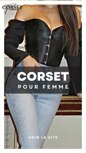 TOP CORSET BUSTIER MANCHE LONGUE (NOIR)