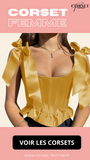 TOP CORSET JAUNE ÉPOQUE VICTORIENNE À RUBANS