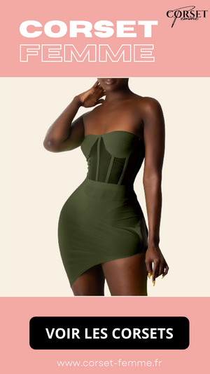 ROBE COURTE CHIC SANS BRETELLES (VERT)