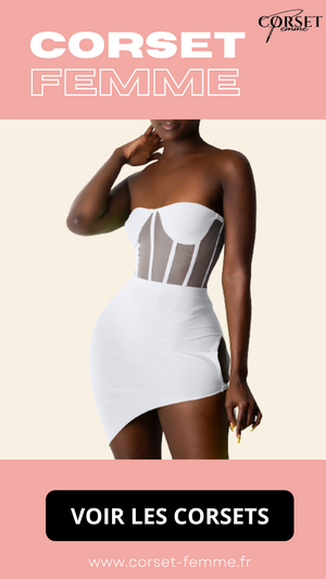 ROBE COURTE CHIC SANS BRETELLES (BLANC)