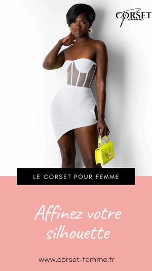 ROBE COURTE CHIC SANS BRETELLES (BLANC)