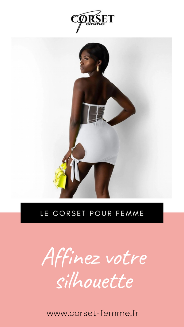 ROBE COURTE CHIC SANS BRETELLES (BLANC)