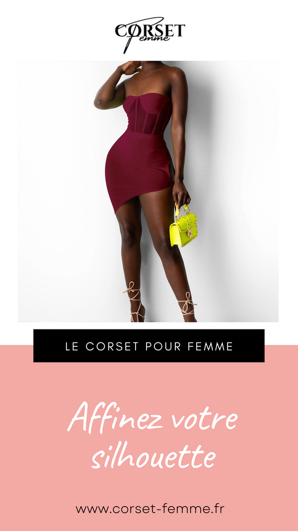 ROBE COURTE CHIC SANS BRETELLES (ROSE)