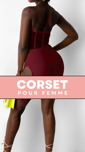 ROBE COURTE CHIC SANS BRETELLES (ROSE)
