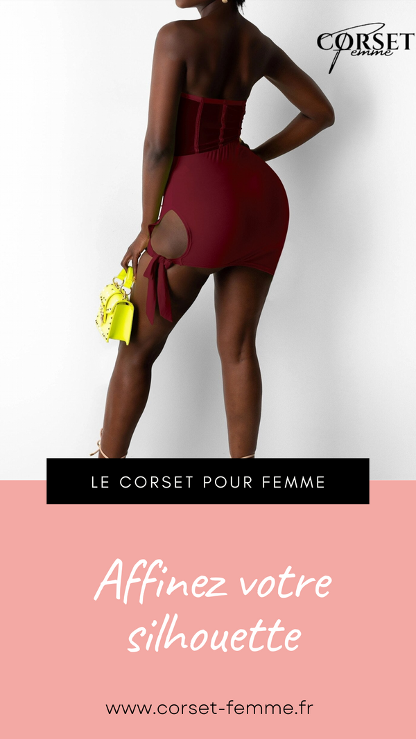 ROBE COURTE CHIC SANS BRETELLES (ROSE)